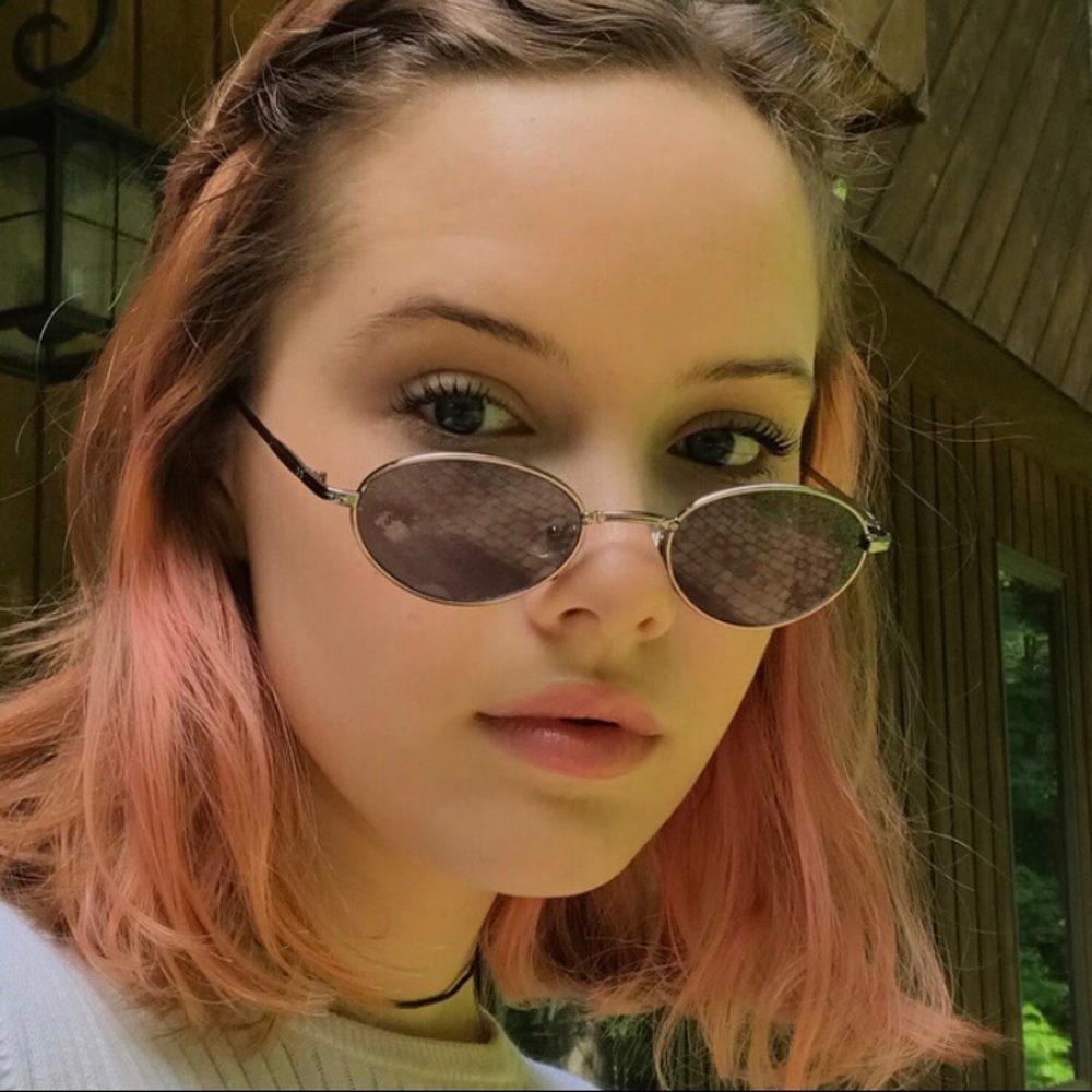 Deadstock Slim Oval Metal Frame Sunglasses